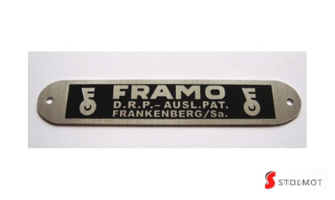 TABLICZKA FRAMO BMW / DKW / NSU / ZUNDAPP