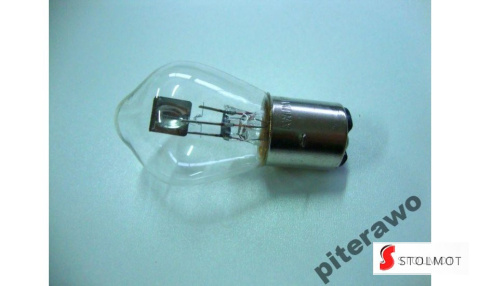 ŻARÓWKA PRZEDNIEJ LAMPY 6V 25W X 25W JUNAK / PANNONIA / WFM / SHL / WSK