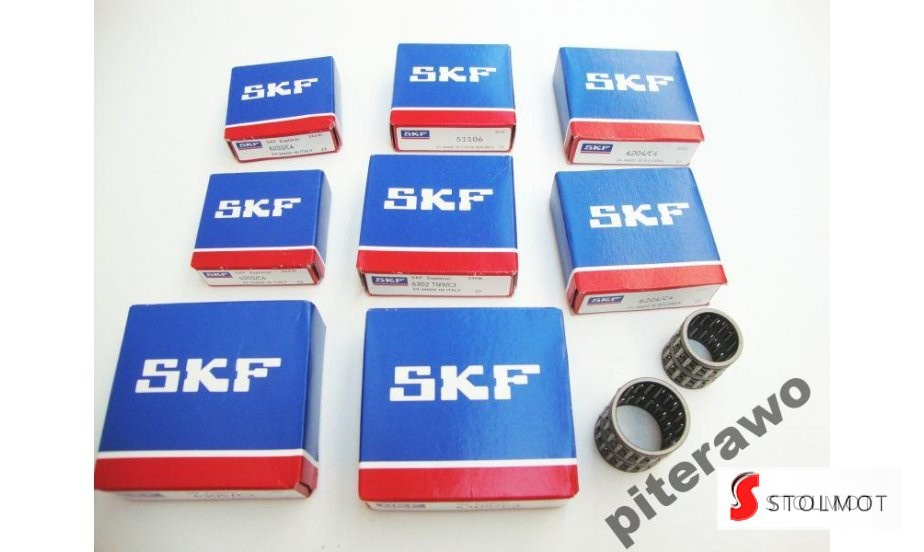 ŁOŻYSKA SILNIKA MZ ES 250/2 / TS 250 SKF 10 CZĘŚCI ŁOŻYSKA SILNIKA MZ ES 250/2 / TS 250 SKF 10 CZĘŚCI