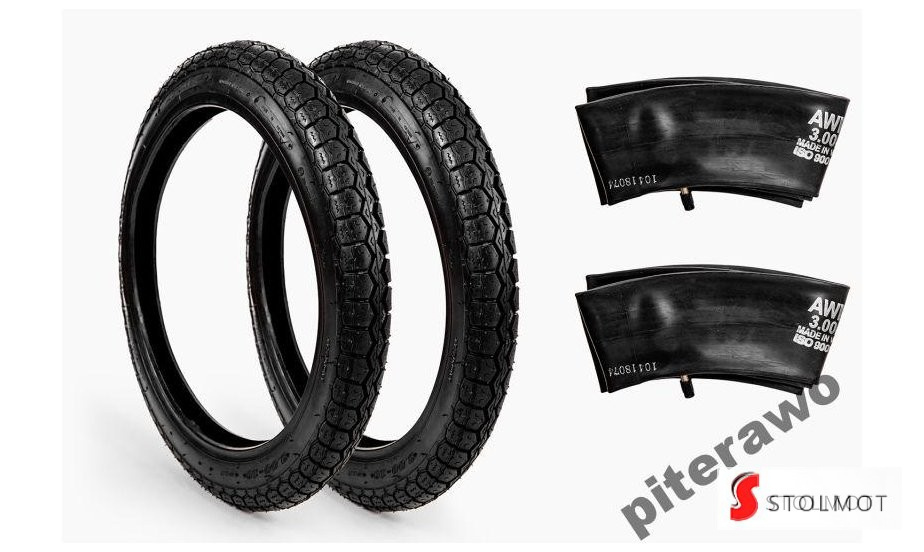 OPONY Z DĘTKAMI 300 X 18 WSK / SHL / AWO / MZ ETZ / TS OPONY Z DĘTKAMI 300 X 18 WSK / SHL / AWO / MZ ETZ / TS