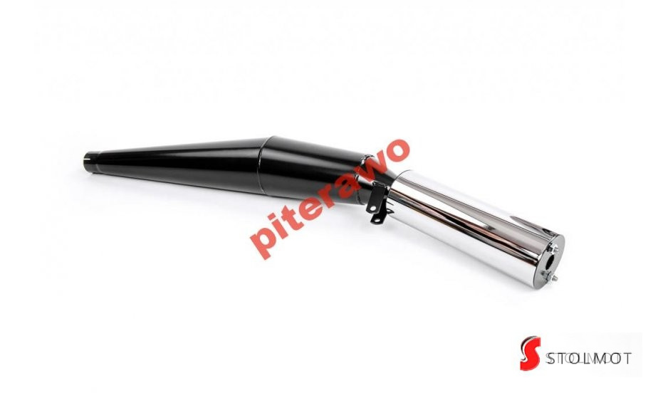 TŁUMIK MZ ETZ 125 / 150 TUNING CZARNY TŁUMIK MZ ETZ 125 / 150 TUNING CZARNY