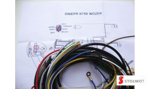 DNIEPR / K750 Z WÓZKIEM BOCZNYM INSTALACJA ELEKTRYCZNA