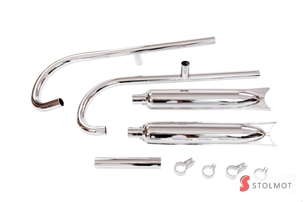 TŁUMIK K750 K 750 RYBKI CHROM TŁUMIK K750 K 750 RYBKI CHROM
